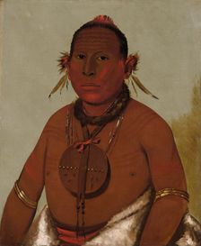 Wa-sáw-me-saw, Roaring Thunder, Youngest Son of Black Hawk, 1832. Creator: George Catlin