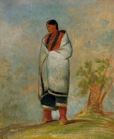 Wa-quóth-e-qua, The Buck's Wife, Wife of the Whale, 1835. Creator: George Catlin