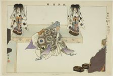 Wa Yura, from the series "Pictures of No Performances (Nogaku Zue)", 1898. Creator: Kogyo Tsukioka