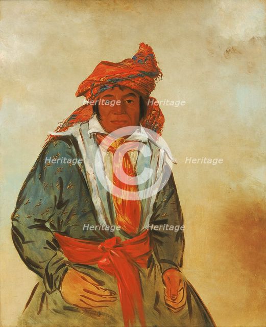 Wat-ál-le-go, a Brave, 1834. Creator: George Catlin.