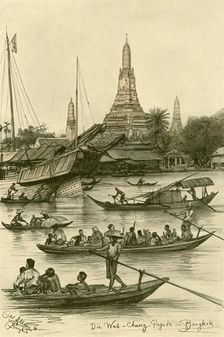 Wat Chaeng, Bangkok, Siam, 1898. Creator: Christian Wilhelm Allers