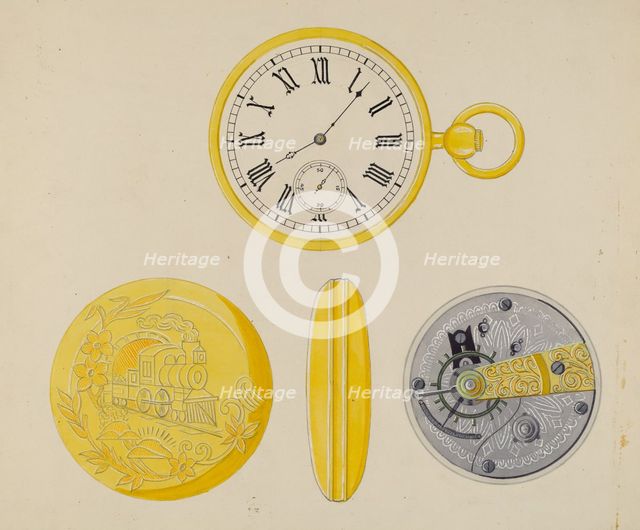 Watch Case, c. 1936. Creator: Harry G Aberdeen.