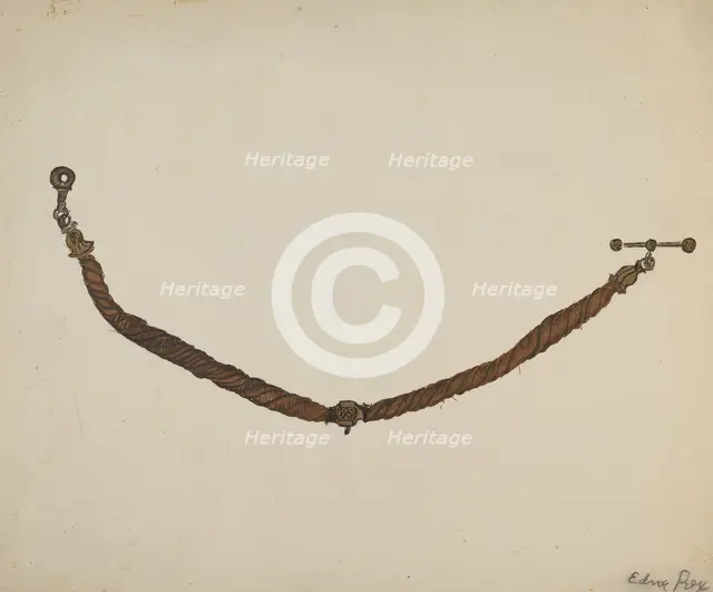 Watch Chain, 1935/1942. Creator: Edna C. Rex.