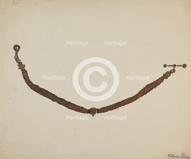 Watch Chain, 1935/1942. Creator: Edna C. Rex.