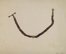 Watch Chain, 1935/1942. Creator: Edna C. Rex