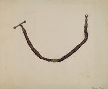 Watch Chain, 1935/1942. Creator: Edna C. Rex