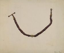 Watch Chain, 1935/1942. Creator: Edna C. Rex