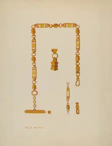 Watch Chain, c. 1937. Creator: Tulita Westfall
