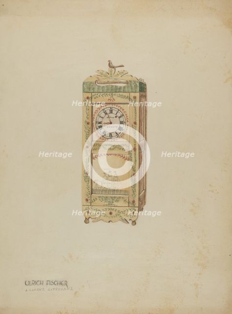 Watch Clock, 1935/1942. Creator: Ulrich Fischer.