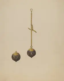 Watch Fob, c. 1936. Creator: Bertha Semple