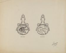 Watch Fob, c. 1939. Creator: Lawrence Flynn