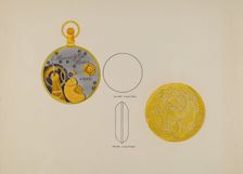 Watch, Frame and Case, c. 1936. Creator: Harry G Aberdeen