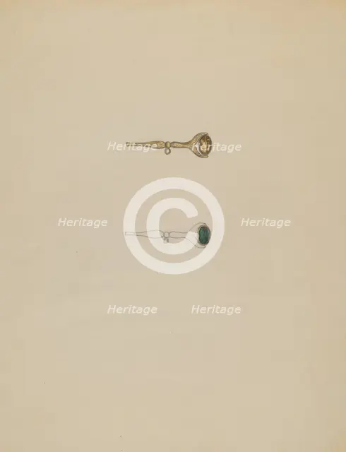 Watch Key, c. 1936. Creator: Gladys Cook.