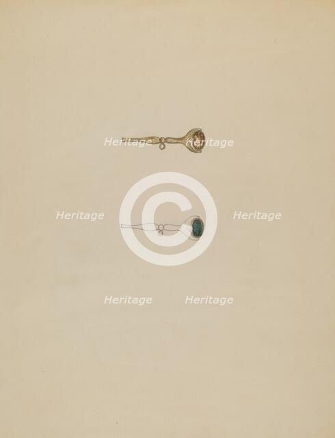 Watch Key, c. 1936. Creator: Gladys Cook.