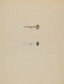 Watch Key, c. 1936. Creator: Gladys Cook