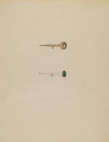 Watch Key, c. 1936. Creator: Gladys Cook