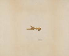 Watch Key, c. 1938. Creator: Harry Grossen