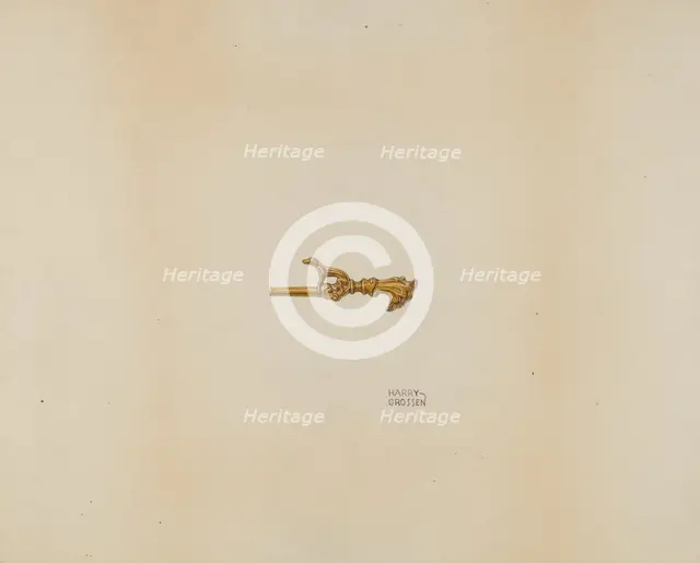 Watch Key, c. 1938. Creator: Harry Grossen.