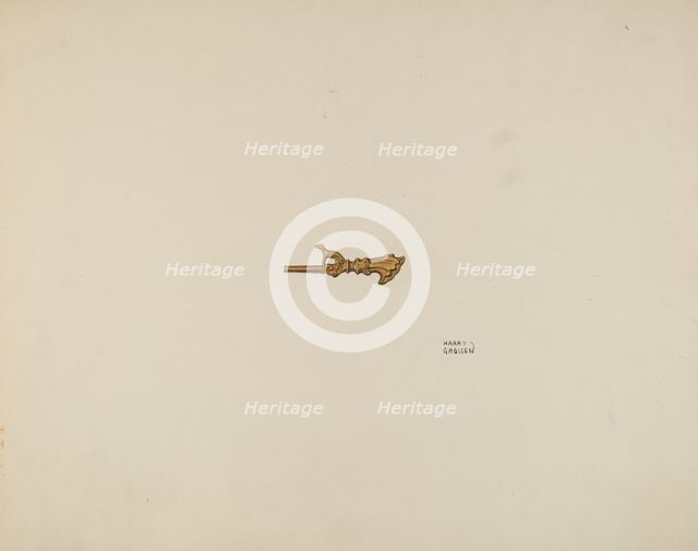 Watch Key, c. 1938. Creator: Harry Grossen.