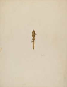 Watch Key, c. 1938. Creator: Harry Grossen