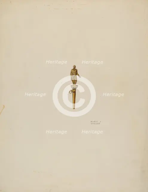 Watch Key, c. 1938. Creator: Harry Grossen.