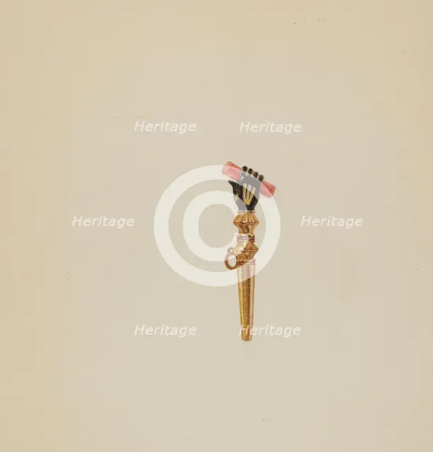 Watch Key, c. 1938. Creator: Robert Clark.