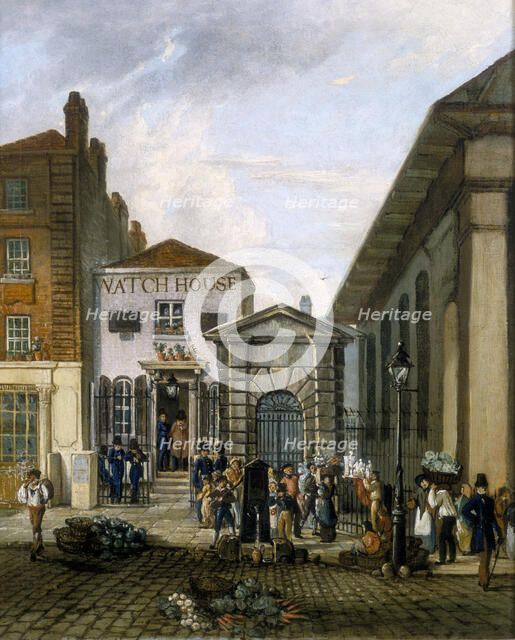 'Watch House, Covent Garden', c1835. Artist: Unknown