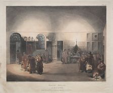 Watch House, St. Mary Le Boue, 1809. Creator: Thomas Rowlandson (British, 1756-1827); Augustus Charles Pugin (British, 1762-1832), and