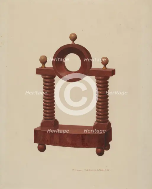 Watch Holder, c. 1939. Creator: William H Edwards.