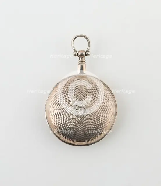 Watch-Shaped Vinaigrette, Birmingham, 1816/17. Creator: Joseph Willmore.