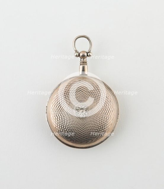 Watch-Shaped Vinaigrette, Birmingham, 1816/17. Creator: Joseph Willmore.