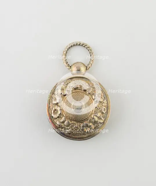 Watch-Shaped Vinaigrette, Birmingham, 1820/21. Creator: Joseph Taylor.