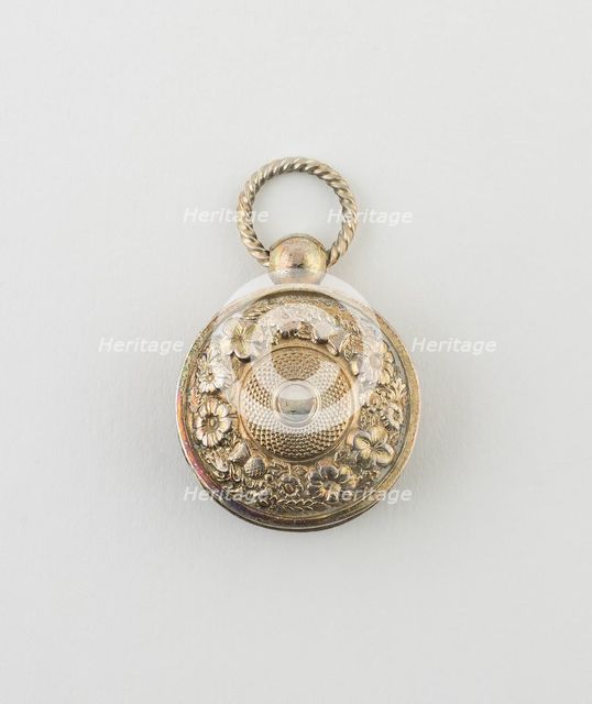Watch-Shaped Vinaigrette, Birmingham, 1820/21. Creator: Joseph Taylor.