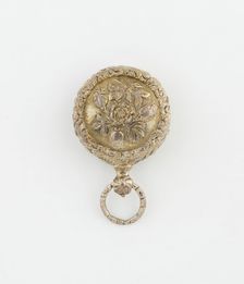 Watch-Shaped Vinaigrette, Birmingham, 1824/25. Creator: Joseph Willmore