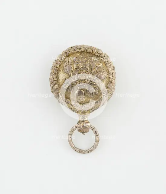 Watch-Shaped Vinaigrette, Birmingham, 1824/25. Creator: Joseph Willmore.