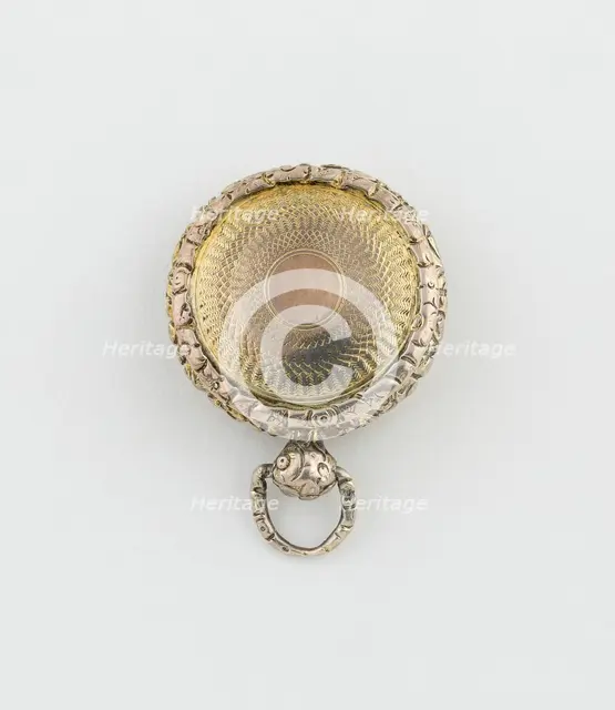 Watch-Shaped Vinaigrette, Birmingham, 1831/32. Creator: Joseph Willmore.