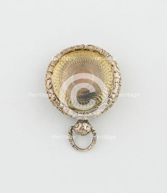 Watch-Shaped Vinaigrette, Birmingham, 1831/32. Creator: Joseph Willmore.