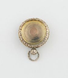 Watch-Shaped Vinaigrette, Birmingham, 1831/32. Creator: Joseph Willmore