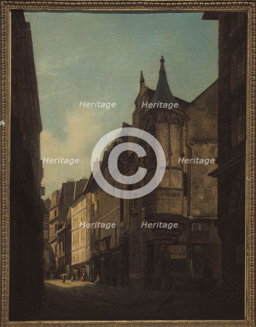 Watchtower of the Hôtel de Schomberg at the corner of rue Bailleul and rue Jean Tison, 1832. Creator: Lambert Nolle.