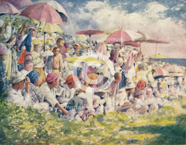 'Watching a Boat-Race', 1903. Artist: Mortimer L Menpes.