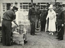 Watching A.T.S. girls at work...Army School of Cookery at Aldershot c1941, (1951). Creator: Unknown
