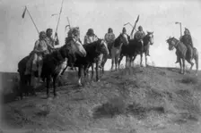 Watching for the signal, c1908. Creator: Edward Sheriff Curtis