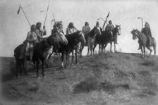 Watching for the signal, c1908. Creator: Edward Sheriff Curtis
