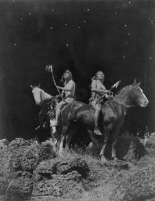 Watching for the signal-Nez Percé, c1910. Creator: Edward Sheriff Curtis