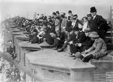 Watching Shibe Park, 1910. Creator: Bain News Service