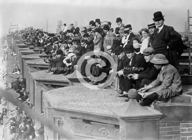 Watching Shibe Park, 1910. Creator: Bain News Service.