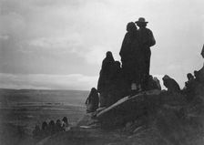 Watching the morning races, c1905. Creator: Edward Sheriff Curtis