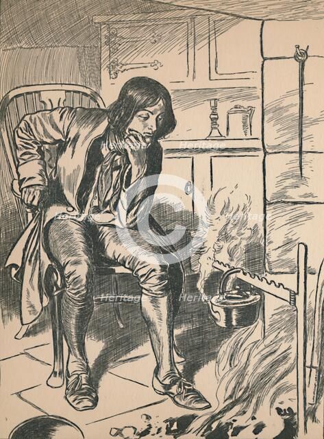 'Watching the Boiling Kettle', c1907. Artist: Unknown.