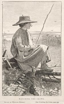 Watching the Crows, 1868. Creator: Winslow Homer (American, 1836-1910)
