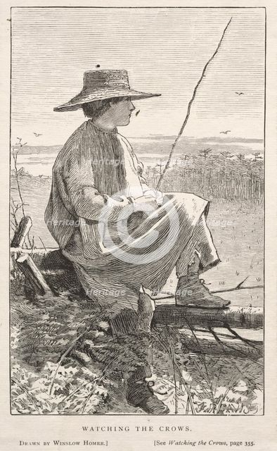 Watching the Crows, 1868. Creator: Winslow Homer (American, 1836-1910).